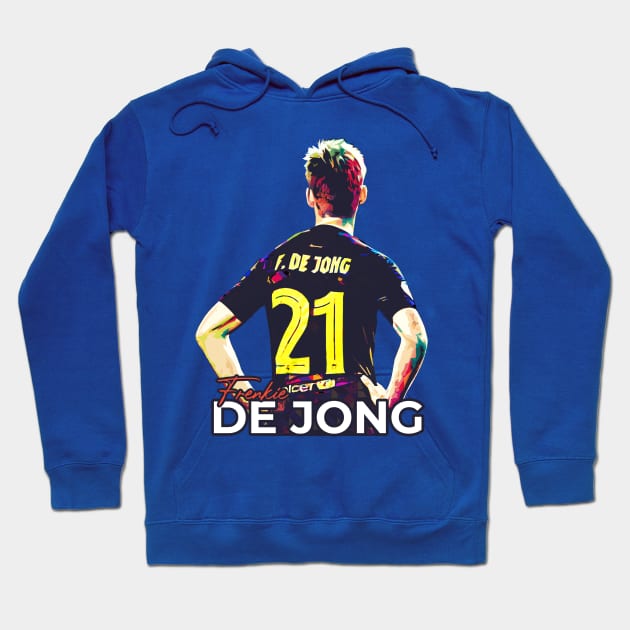 Frenkie De Jong Pop Art Hoodie by Creativedy Stuff